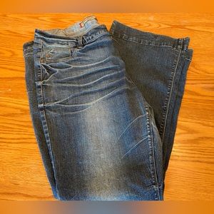 Vanilla Star Women's Boot Cut Jeans - Dark Blue